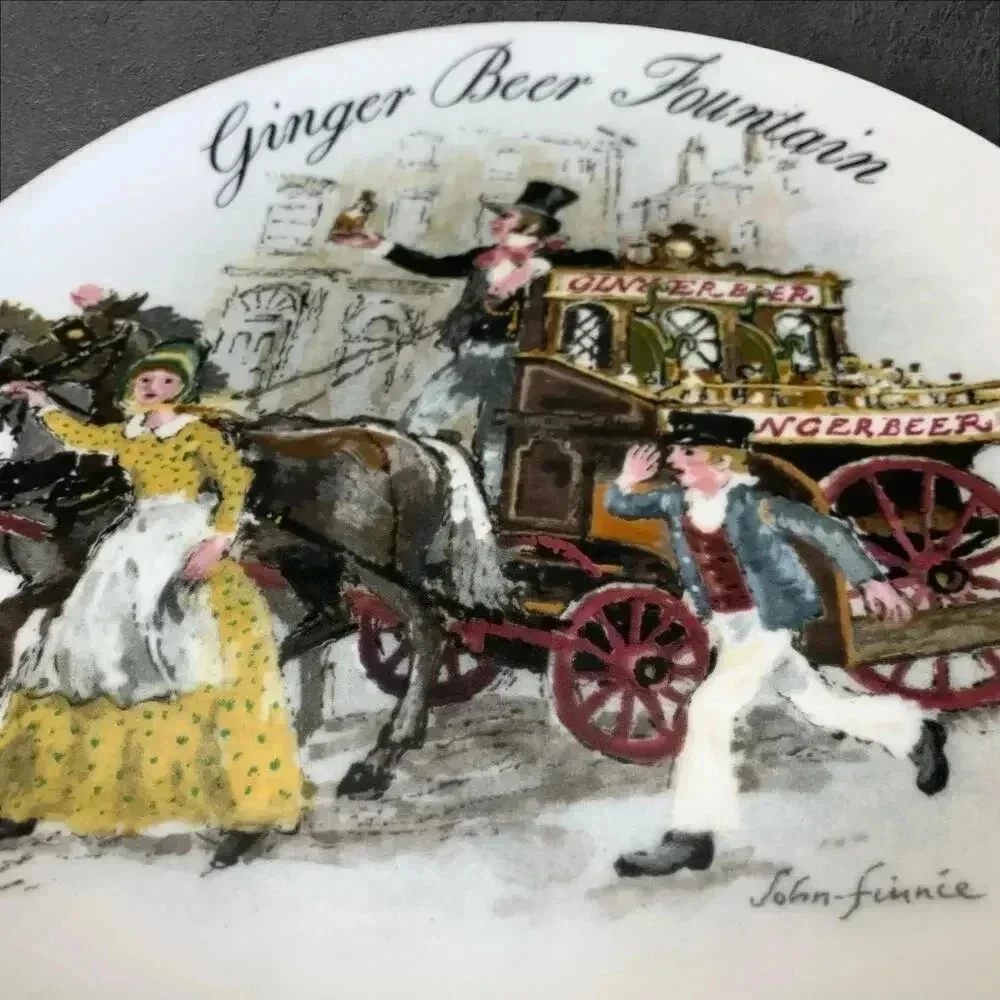 Wedgwood Collectors Plate Vintage 1986 Ginger Beer Fountain John Finnie 8.5